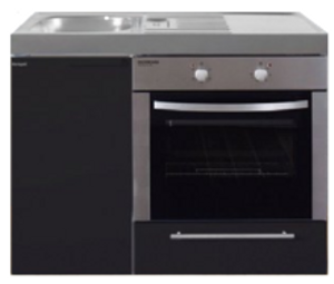 MKB 100 Zwart mat met oven RAI-9543