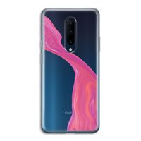 Paarse stroom: OnePlus 7 Pro Transparant Hoesje