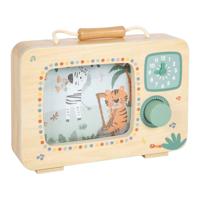 Small Foot - houten televisie muziekdoos safari fsc