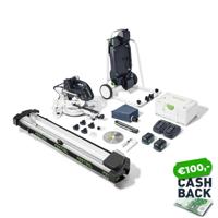 Festool KSC 60 EB 5,0 I-UG-Set Accu Afkortzaag KAPEX 216mm 18V 5.0Ah + Onderstel - 577958