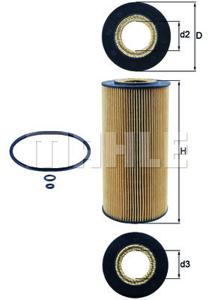 Oliefilter MAHLE, Diameter (mm)82,5mm, u.a. für Mercedes-Benz, Puch, Ssangyong