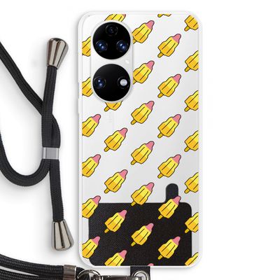 Waterijsjes: Huawei P50 Transparant Hoesje met koord