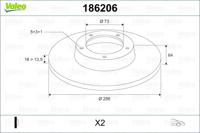 Valeo Remschijven 186206 - thumbnail