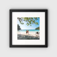 Foto met vierkante lijst 30x30cm zwart