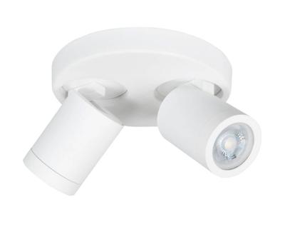 Highlight IP44 opbouwspotOliver 2-lichts mat wit - S7436.00
