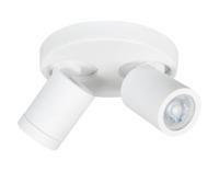 Highlight IP44 opbouwspotOliver 2-lichts mat wit - S7436.00
