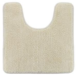 Tendance Toiletmat/wc mat Aquarius - anti slip - microvezel - creme wit - 45 x 50 cm - antislip