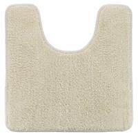 Tendance Toiletmat/wc mat Aquarius - anti slip - microvezel - creme wit - 45 x 50 cm - antislip