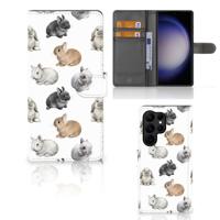 Telefoonhoesje | Met pasjeshouder | voor Samsung Galaxy S23 Ultra Konijntjes
