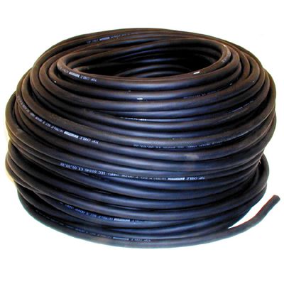 Rubberkabel H07RN-F 3x2,5mm kleur zwart 1 meter
