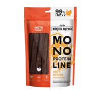 WIEJSKA ZAGRODA Monoprotein line Soft strips Turkey - traktatie voor hond - 100g