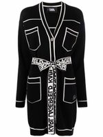 Karl Lagerfeld cardigan à col v - Noir