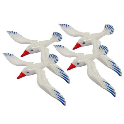 Henbrandt Opblaasbare meeuw vogel - 4x - 67 cm - Zeevogels - Maritieme decoraties