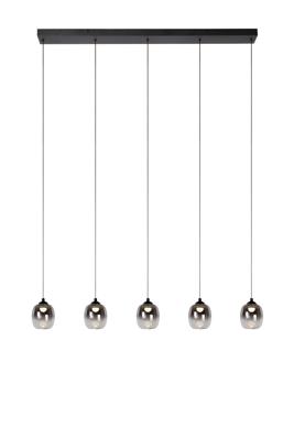Lucide TAMINO - Hanglamp - LED Dimb. - 5x5,6W 3000K - Zwart