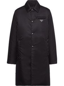 Prada imperméable à boutons pression - Noir