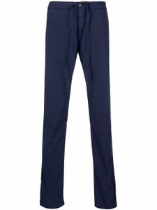 Incotex pantalon slim à lien de resserrage - Bleu