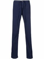 Incotex pantalon slim à lien de resserrage - Bleu