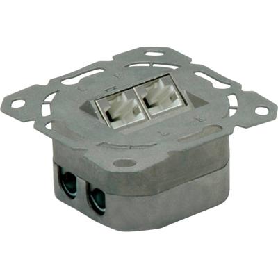 Value Netwerkdoos Inbouw (in muur) CAT 6A 2 poorten Wit
