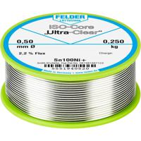 Felder ISO-Core Ultra-Clear Sn100Ni+ Soldeertin, loodvrij Spoel Sn99,25Cu0,7Ni0,05 0.250 kg 0.5 mm - thumbnail