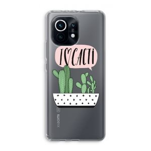 I love cacti: Xiaomi Mi 11 Transparant Hoesje