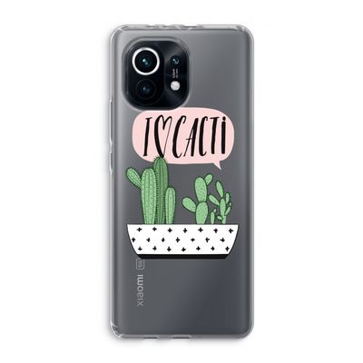 I love cacti: Xiaomi Mi 11 Transparant Hoesje