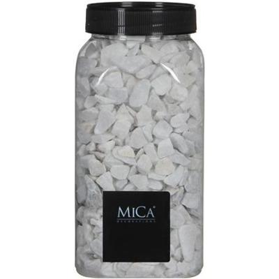 Mica Decorations decoratie steentjes - wit - 1 kilo - 650ml - hobby steentjes