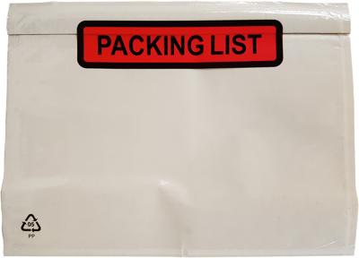 1000 Paklijstenveloppen A6 165x122mm Packing List PP