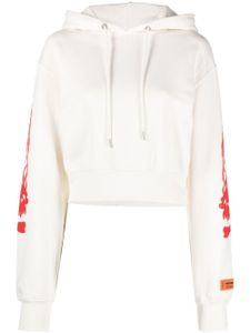 Heron Preston hoodie crop en coton - Tons neutres