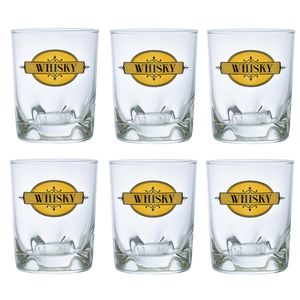 Whisky tumbler glazen - 6x - Duke serie - transparant - 240 ml