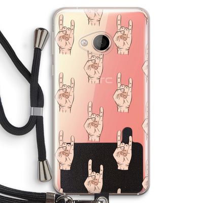 Rock: HTC U Play Transparant Hoesje met koord