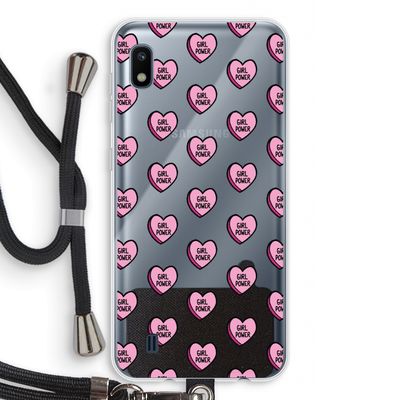 GIRL POWER: Samsung Galaxy A10 Transparant Hoesje met koord