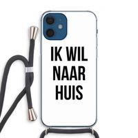 Ik wil naar huis: iPhone 12 Transparant Hoesje met koord