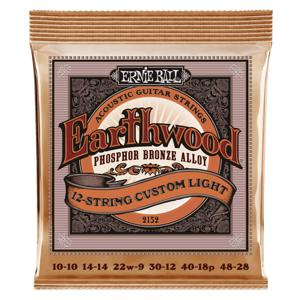 Ernie Ball 2152 12-String Custom Light Phosphor Bronze (010-048) snarenset voor 12-snarige akoestische westerngitaar