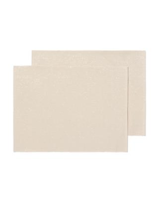 HEMA Placemats 35x45cm Glitter Ecru - 2 Stuks