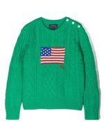 POLO RALPH LAUREN KIDS pull à motif en intarsia - Vert