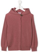 Brunello Cucinelli Kids cardigan en cachemire à capuche - Rose
