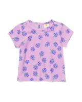 HEMA Baby T-shirt Badstof Bessen Paars (paars)