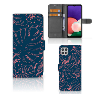 Samsung Galaxy A22 5G Hoesje Palm Leaves