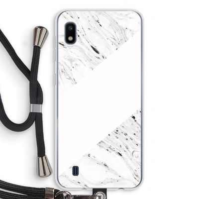 Biggest stripe: Samsung Galaxy A10 Transparant Hoesje met koord