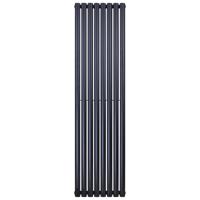 Design Radiator Belrad | 180x47.2 cm | CV radiator | Midden aansluiting | Ovaal dubbelzijdig | 1640 watt | Zwart mat