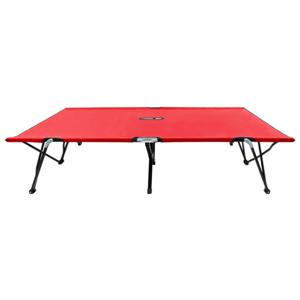 The Living Store Dubbel Kampeerbed - Lichtgewicht Ligbed - 193 x 125 x 40 cm - Draagcapaciteit 240 kg - Rood