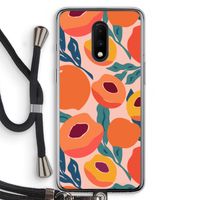 Perzik: OnePlus 7 Transparant Hoesje met koord