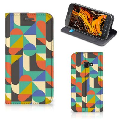 Samsung Galaxy Xcover 4s | Hoesje met Magneet | Funky Retro