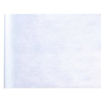 Santex Bruiloft tafelloper op rol - polyester - wit - 30 cm x 10 m - Feesttafelkleden - thumbnail