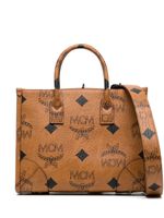 MCM sac cabas Munchen à motif monogrammé - Marron - thumbnail