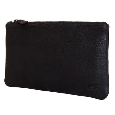 Bear Design Leren Etui RFID Blauw