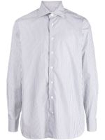 Lardini chemise en coton à rayures - Blanc