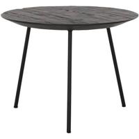 DTP Home Coffee table Jupiter medium BLACK,37xØ50 cm, recycled teak...