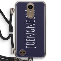 Joengneuh!: LG K10 (2017) Transparant Hoesje met koord