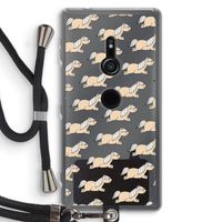 Ponys: Sony Xperia XZ2 Transparant Hoesje met koord